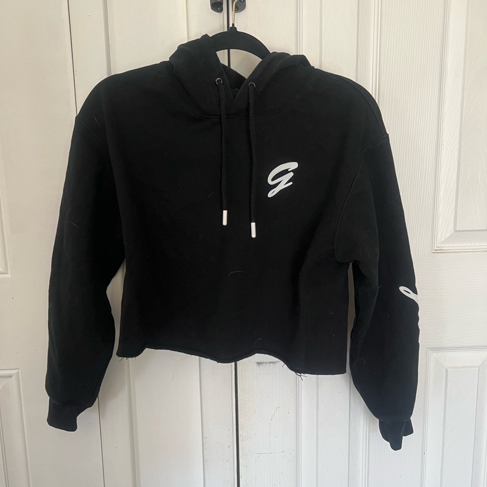 GUESS Script Cropped Hoodie